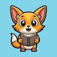 Cute Chihuahua Reading Under the Blanket vector