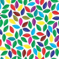 Colorful leaves pattern.floral seamless pattern for wrapping,fabric,paper and background. vector