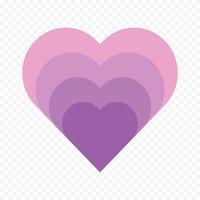 Hearts Multiple Styles on white vector