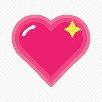 Valentines decor element red hearts shape sketch on white vector