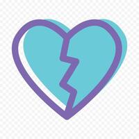 Heart silhouette isolated on a white background vector