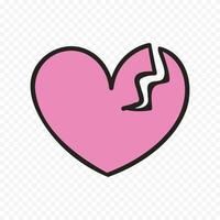 Heart silhouette on a white background vector