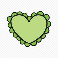 Pretty heart icon on a white vector