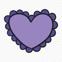Pretty heart icon on white background vector