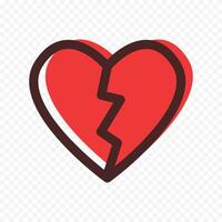 Pretty heart icon on a white background vector