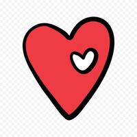 pretty heart isolated on white vector