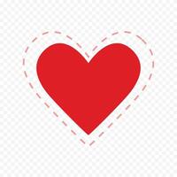 Valentine's doodle, Heart doodle on white vector