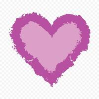 Purple Heart Symbol on a white background vector
