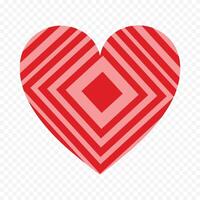 Red Heart Symbol Isolated on the white vector