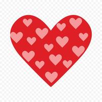 Hand drawn valentine's day on white background vector