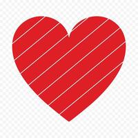 Flat heart icon on a white vector