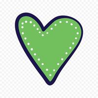 Flat heart icon on a white background vector