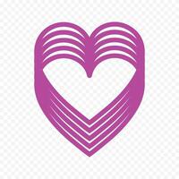 Valentine's day illustration icons on the white background vector