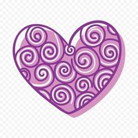 Valentine's day illustration on white background vector