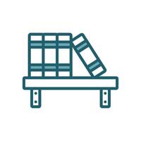 Minimalist Bookshelf Icon design vector