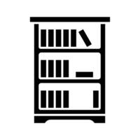 Office Bookshelf Symbol vector