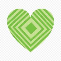 A set of hearts with a red heart on the bottom vector