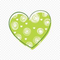 Valentines Day heart isolated on the white background vector