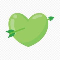 Valentines Day heart illustration on the white background vector