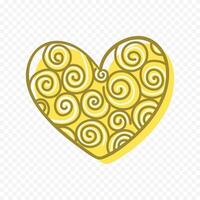 Valentines Day heart on the white background vector