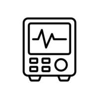 Wireless ECG Device Icon Smart Medical Technology vector