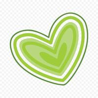 trendy design heart shape logo symbol label on the white background vector