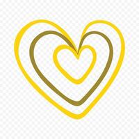 trendy design heart shape logo symbol label on a white vector