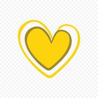 trendy design heart shape logo symbol label on white background vector