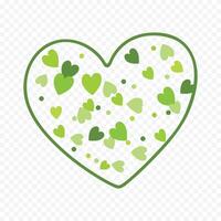 trendy design heart shape logo symbol label on the white vector
