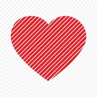 Doodle heart isolated on a white vector