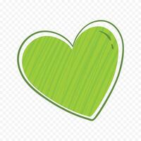 Doodle heart collection on the white background vector