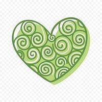 Doodle heart collection on a white background vector