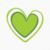 Set of different shapes of heart on white vector