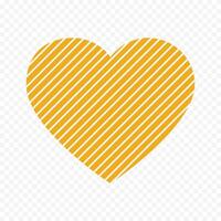 1713 Doodle hand drawn heart drawing on white background vector