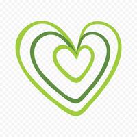 Doodle heart collection on white background vector