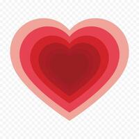 Cute Heart doodle hand drawn cartoon on white vector