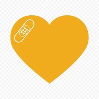 Cute Heart doodle hand drawn cartoon art illustration on the white background vector