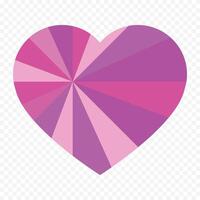 Heart shapes on the white background vector