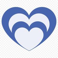 Valentines Day elements heart shapes love on white vector
