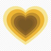 Hand drawn heart icon on the white background vector