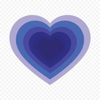 Heart icon illustration on the white vector