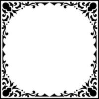 Victorian Ornamental Frame Vintage Border Timeless Style. vector