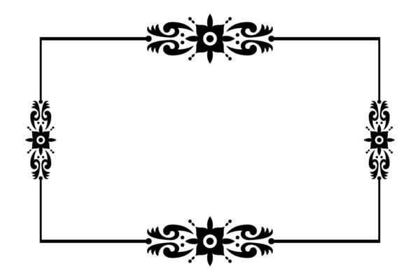 Classic Ornamental Frame with Ornate Floral Filigree Design.