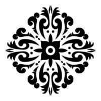 Ornate Mandala with Abstract Floral Ornamental Design. vector