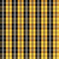 yellow scottish tartan plaid checkered stripe fabric print pattern background vector
