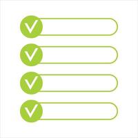 Notebook with to do list. Lines with check boxes. Lines with check boxes. vector