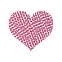 Red heart flat design icon. vector