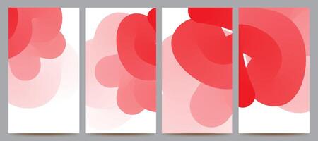 pink white abstract gradient background set for banner, poster, brochurre, flyer, template, design, etc vector