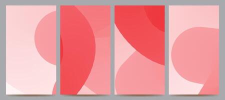soft abstract gradient background set for banner, poster, brochurre, flyer, template, design, etc vector