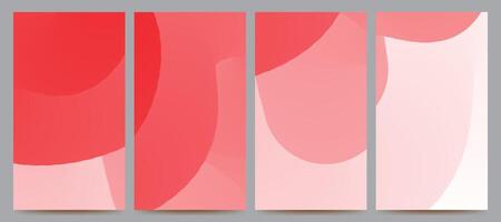 pink abstract gradient background set for banner, poster, brochurre, flyer, template, design, etc vector